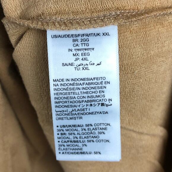 Daily Ritual Womens Sweater Brown Crew Neck Short Sleeve Modal Blend Stretch XXL - Picture 8 of 13